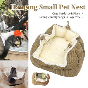 Hanging Small Pet Nest Soft Bird Hammock Bed for Cage