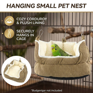 Hanging Small Pet Nest Soft Bird Hammock Bed for Cage