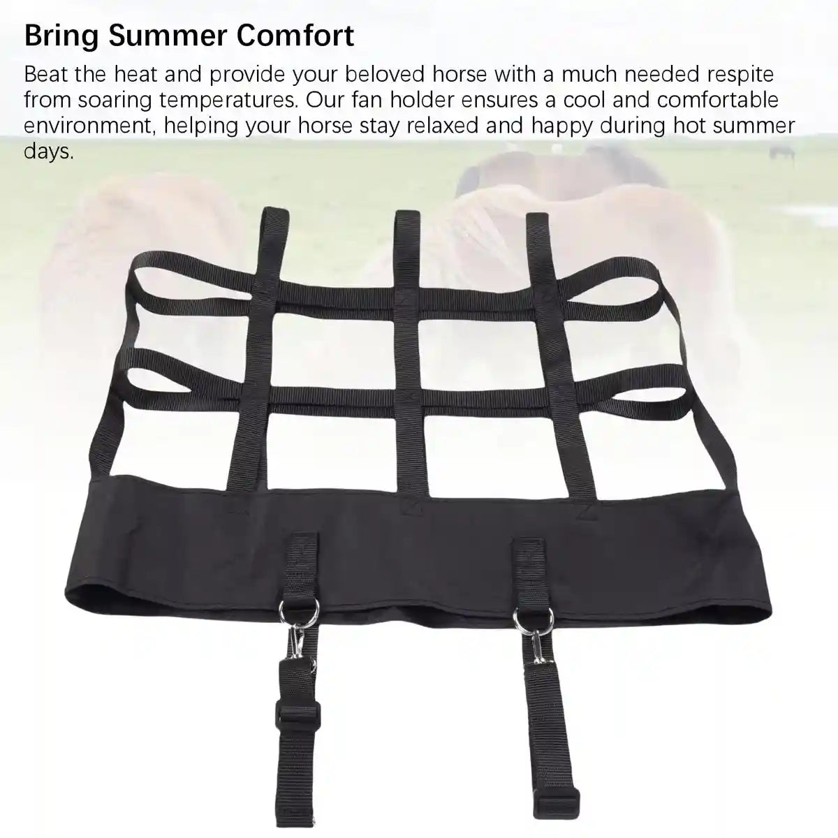 Stable Fan Bag Heavy-Duty Hanging Fan Holder for Barn & Horse Stalls