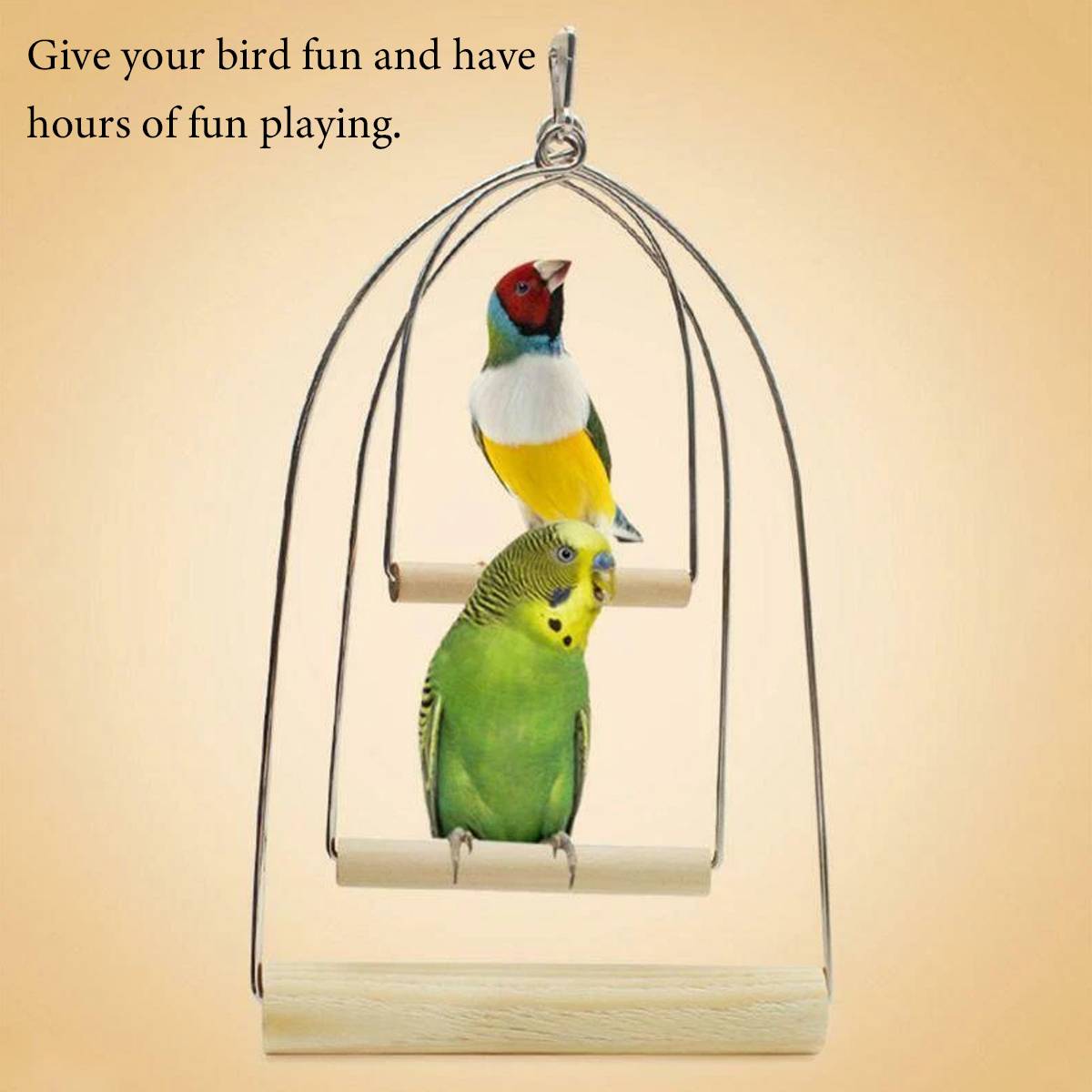 Bird Swing Perch Toy Set