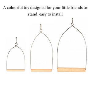 Bird Swing Perch Toy Set