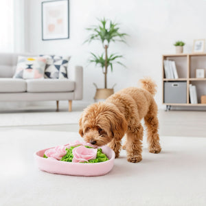 Love-shaped Rose Pet Sniffing Mat