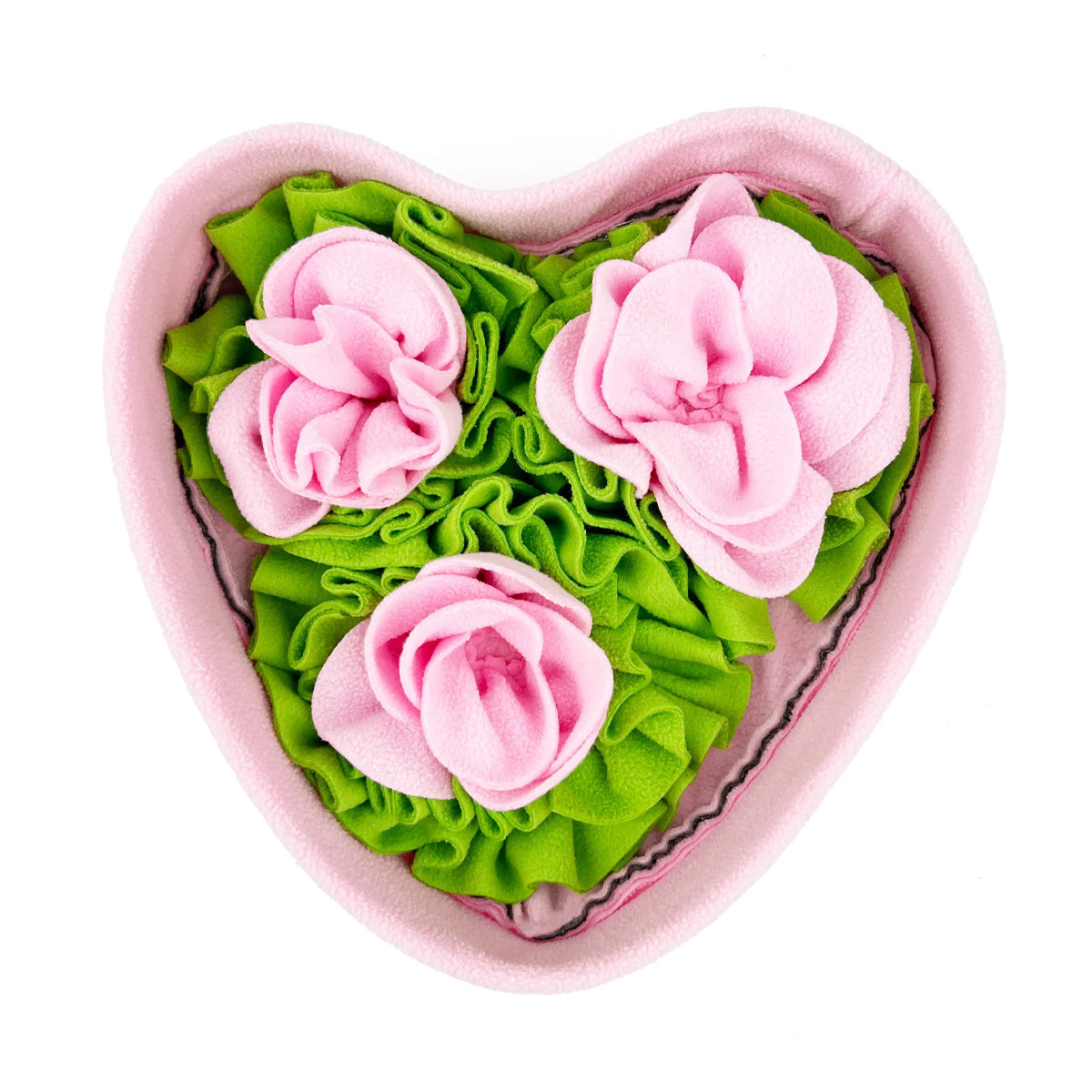 Love-shaped Rose Pet Sniffing Mat