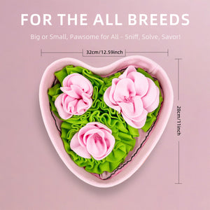 Love-shaped Rose Pet Sniffing Mat
