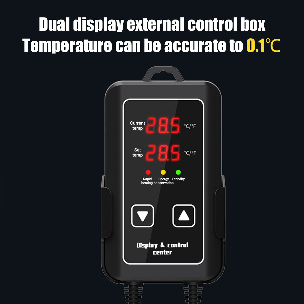 Energy-Efficient 500W Aquarium Heater Fish Tank Heater with Adjustable Thermostat
