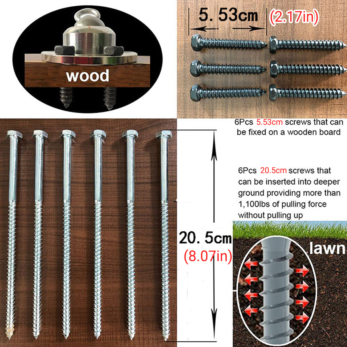 Heavy Duty Dog Tie Out Stake with 360 Degree Swivel Base