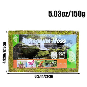 150g Compressed Natural Moss Mat Substrate