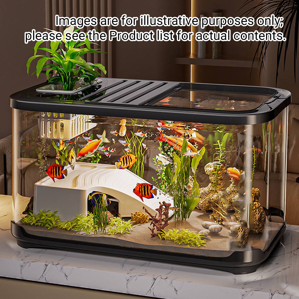 High Definition Fish Tank With Panoramic Viewing