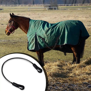 Horse Blanket Straps Elastic Double Clip Set With Storage Bag