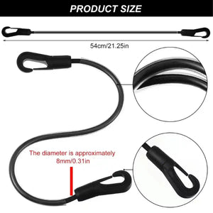 Horse Blanket Straps Elastic Double Clip Set With Storage Bag