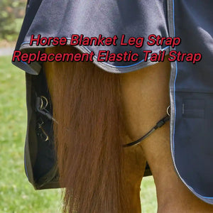 Horse Blanket Straps Elastic Double Clip Set With Storage Bag