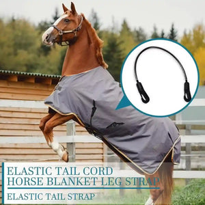 Horse Blanket Straps Elastic Double Clip Set With Storage Bag