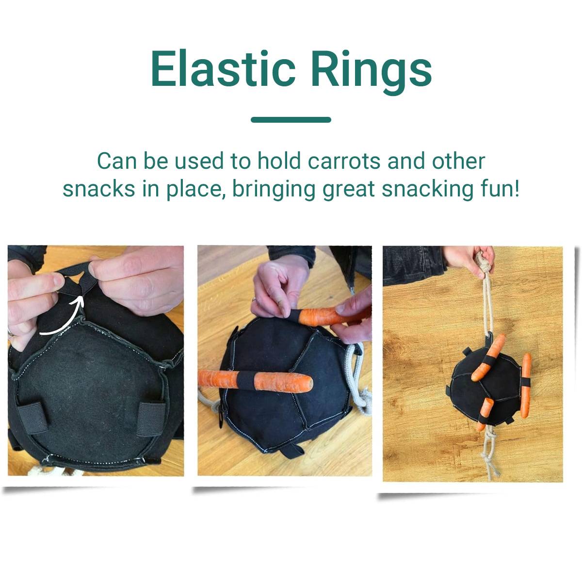 Interactive Carrot Training Feeding Grab Ball Black Interactive Toy Horse Supplies