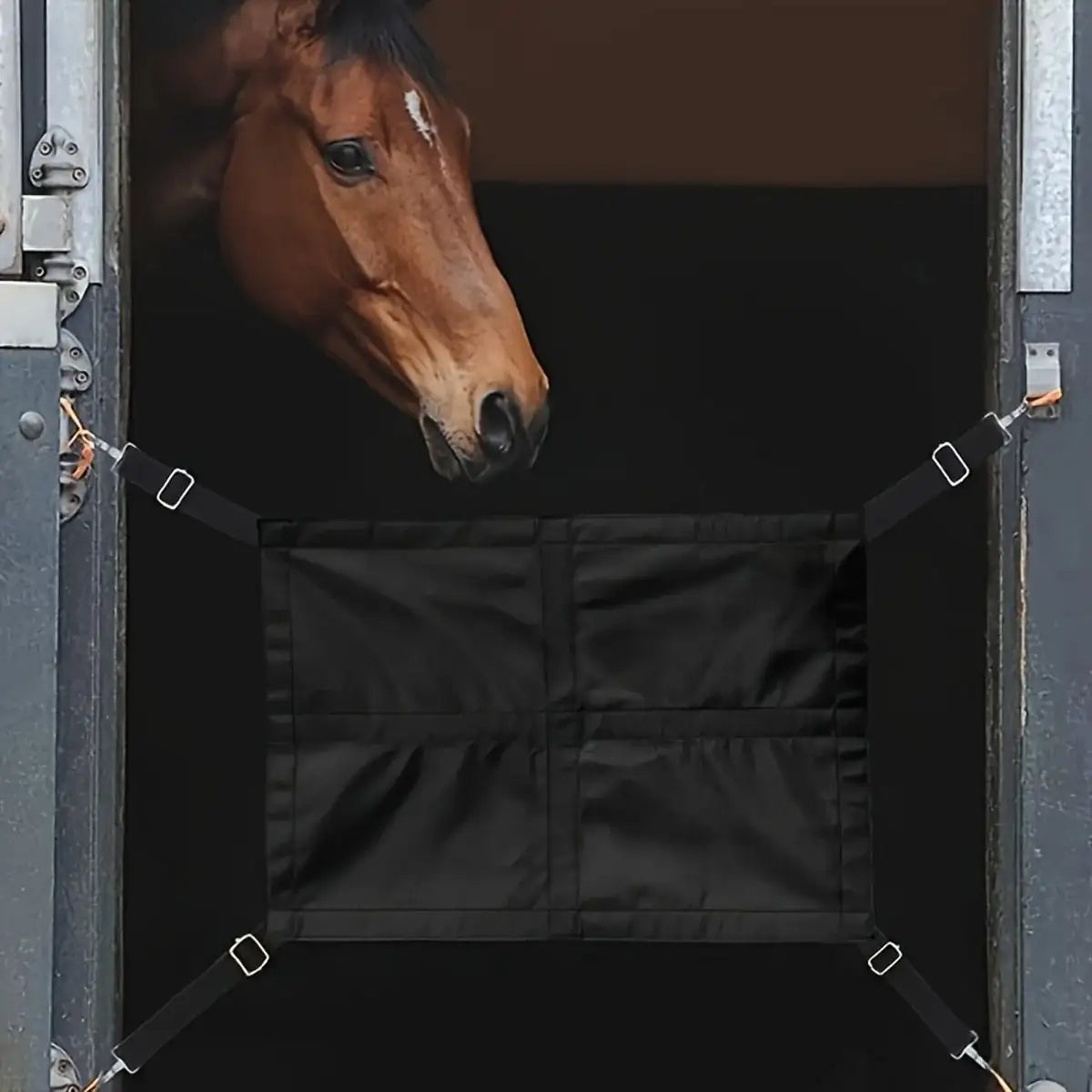 Heavy Duty Horse Stall Guard Fence with Adjustable Straps