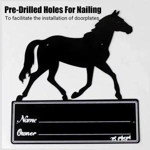 Horse Stall Name Plate Metal Stable Door Sign