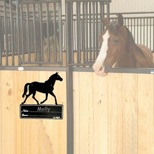 Horse Stall Name Plate Metal Stable Door Sign
