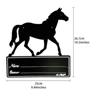 Horse Stall Name Plate Metal Stable Door Sign