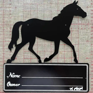 Horse Stall Name Plate Metal Stable Door Sign