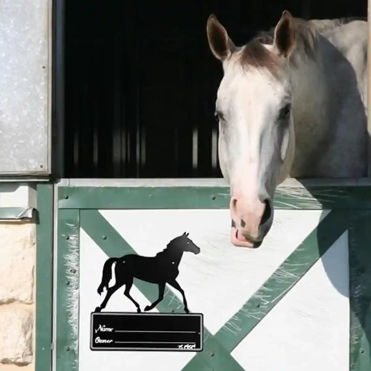 Horse Stall Name Plate Metal Stable Door Sign