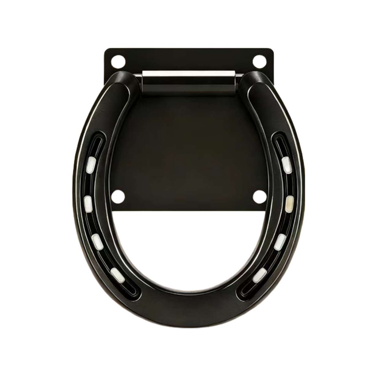 Horse Tie Ring - Horseshoe Cross Tie Stable Anchor