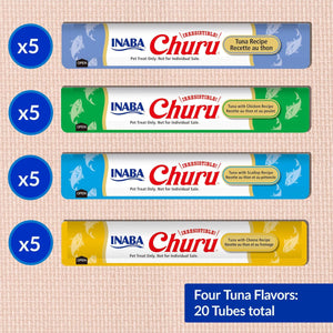INABA Churu Tuna Variety Box Cat Treats 20*14g