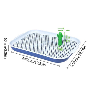Dog Training Toilet Tray With Mesh And Post