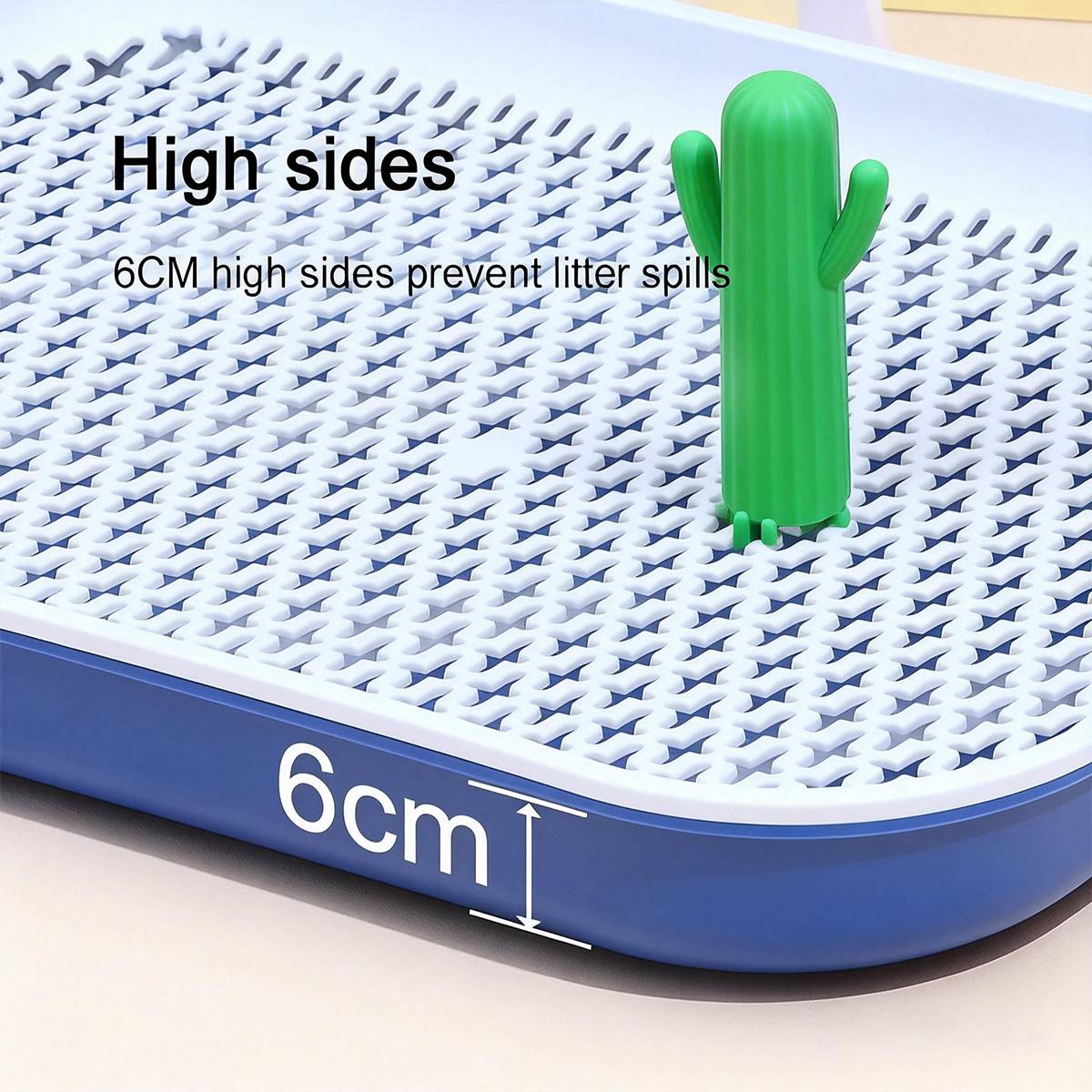 Dog Training Toilet Tray With Mesh And Post