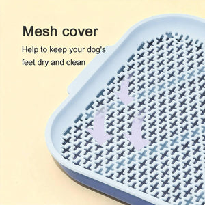 Dog Training Toilet Tray With Mesh And Post