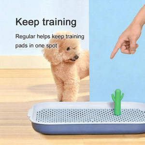 Dog Training Toilet Tray With Mesh And Post