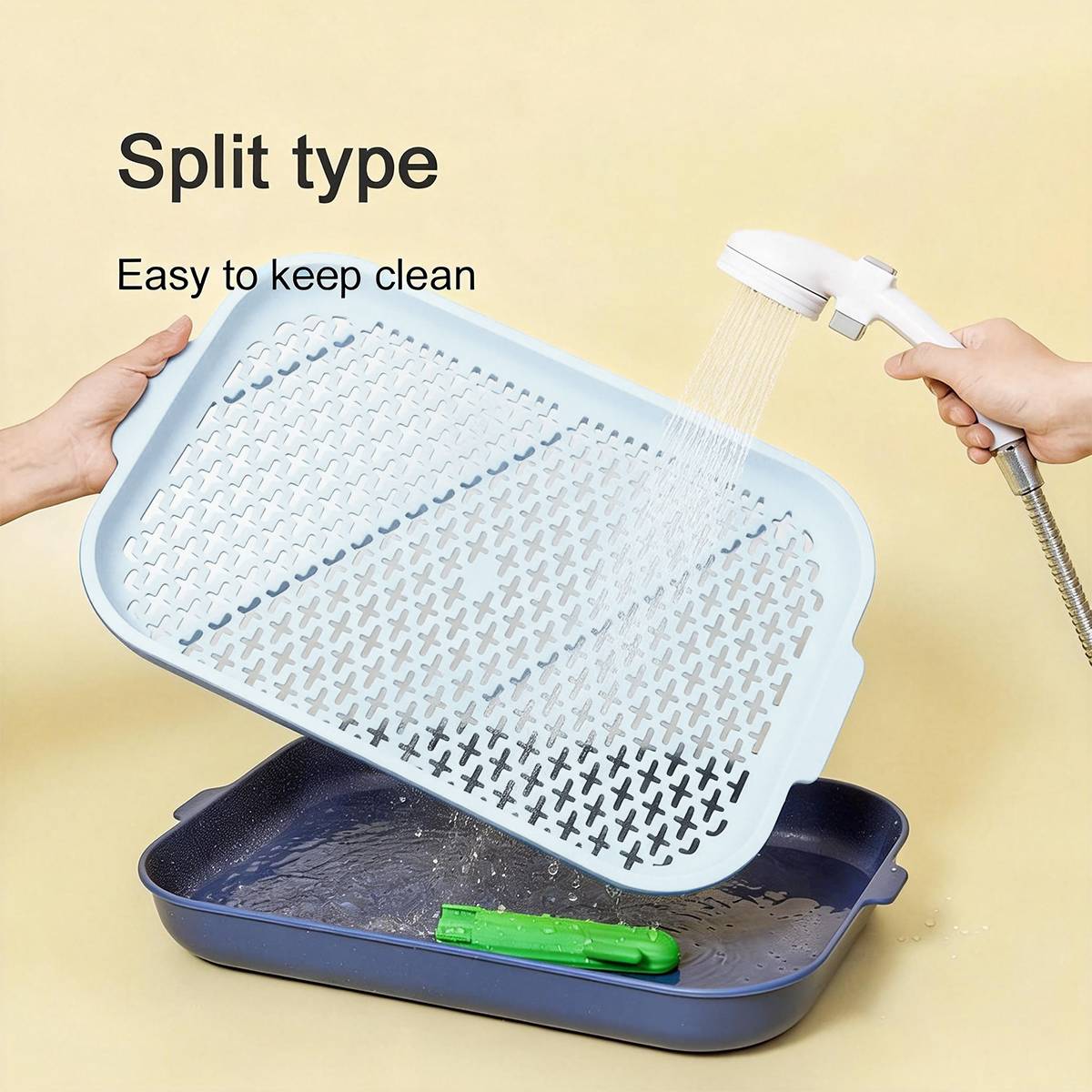 Dog Training Toilet Tray With Mesh And Post