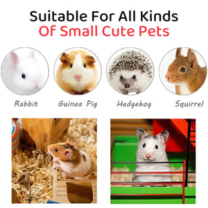 Small Pet Double Villa Cage Two-Tier Metal Habitat for Rabbits