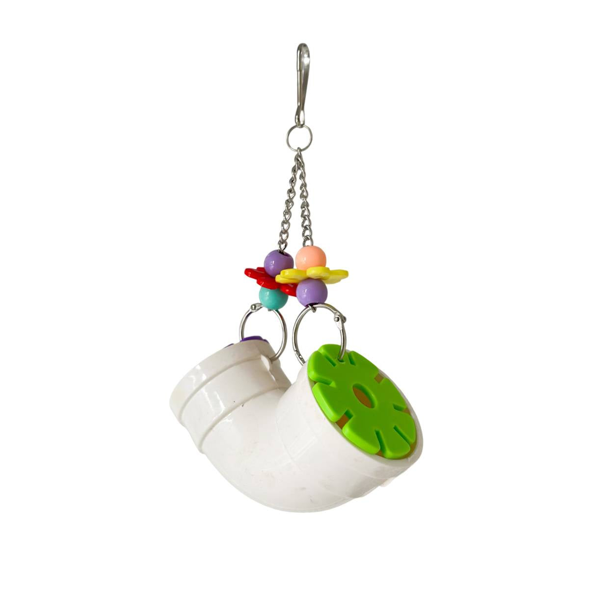 Interactive Bird Toy Hanging Food Dispenser