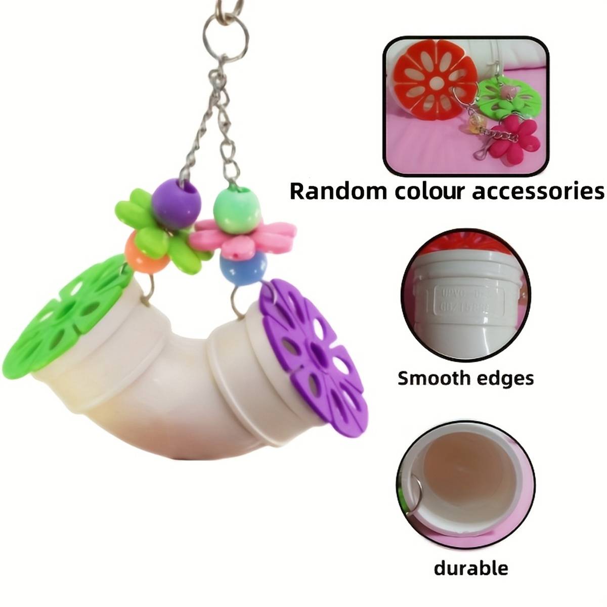 Interactive Bird Toy Hanging Food Dispenser