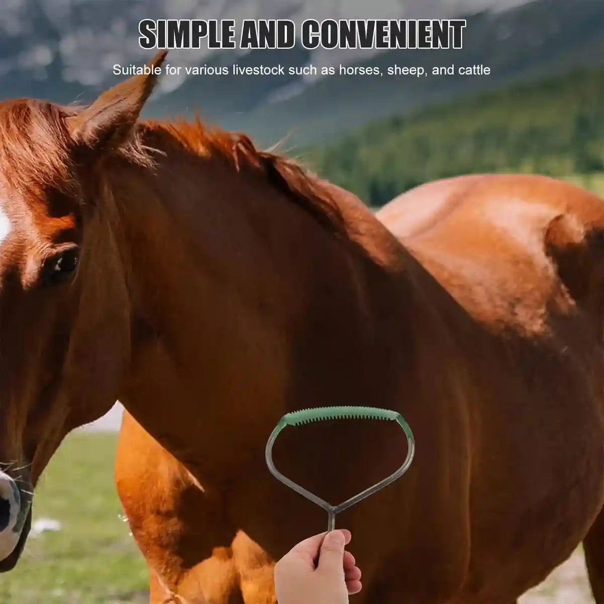 Double-Sided Cattle Grooming Comb