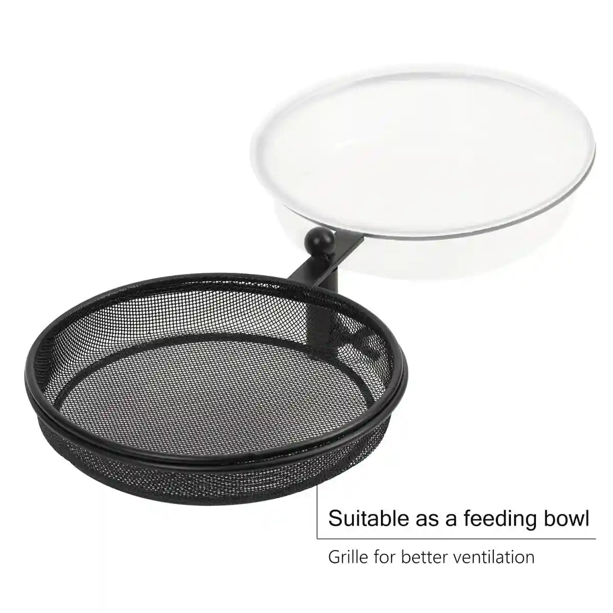 Carbon Steel Bird Feeder and Bath Stand Adjustable Clamp-On Outdoor Station