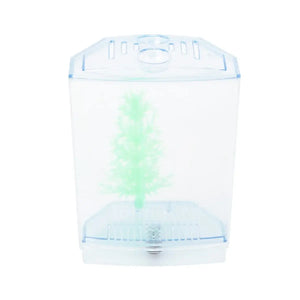 Dual Compartment Acrylic Betta Fish Tank Desktop Aquarium Display