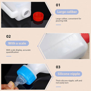 Lamb Feeding Bottle 500ml | Hanging Milk Feeder for Livestock & Newborns