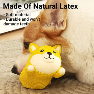 Dog Teething Toy Natural Latex Puppy Chew Toy