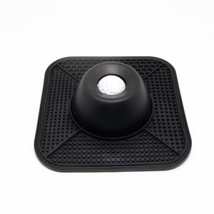 Black Dog Lick Bowl with Non Slip Silicone Mat