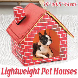 Foldable Pet House Portable Dog & Cat Indoor Bed Shelter