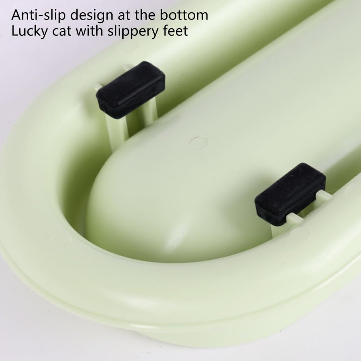Non-Slip Cat Feeding Bowl Anti-Spill Single Food Dish for Kittens