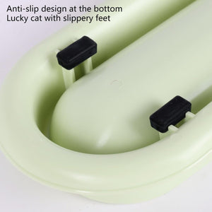 Non-Slip Cat Feeding Bowl Anti-Spill Single Food Dish for Kittens