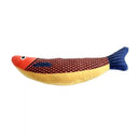 Linen Fish Plush with Natural Catnip Toy for Interactive Play