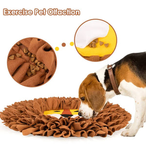 Lion Snuffle Mat for Dogs | Interactive Nosework Feeding Puzzle Toy