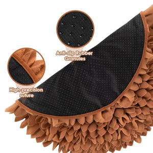 Lion Snuffle Mat for Dogs | Interactive Nosework Feeding Puzzle Toy