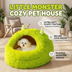 Cozy Monster Pet Bed House