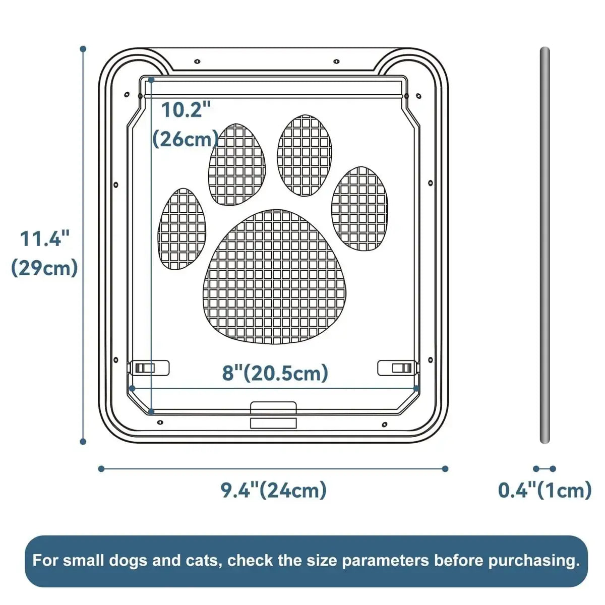 Magnetic Lock Pet Screen Door for Cats and Dogs