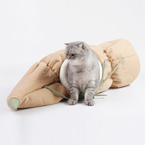 Lotus Root Shape Cat Tunnel Toy Durable Warm for Pet  Indoor Play Hide Seek Use
