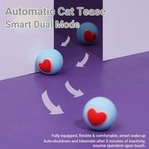 Zeze Interactive Cat Toy Ball With LED Heart Light