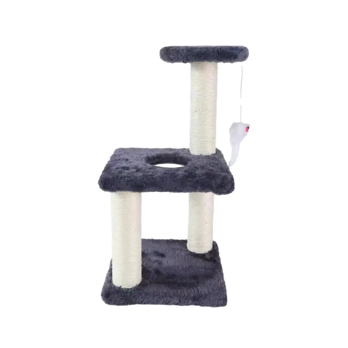 Compact Cat Climbing Post with Sisal and Hanging Toy for Kittens